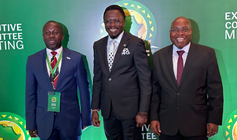 The three countrie''s representatives at the Caf executive meeting