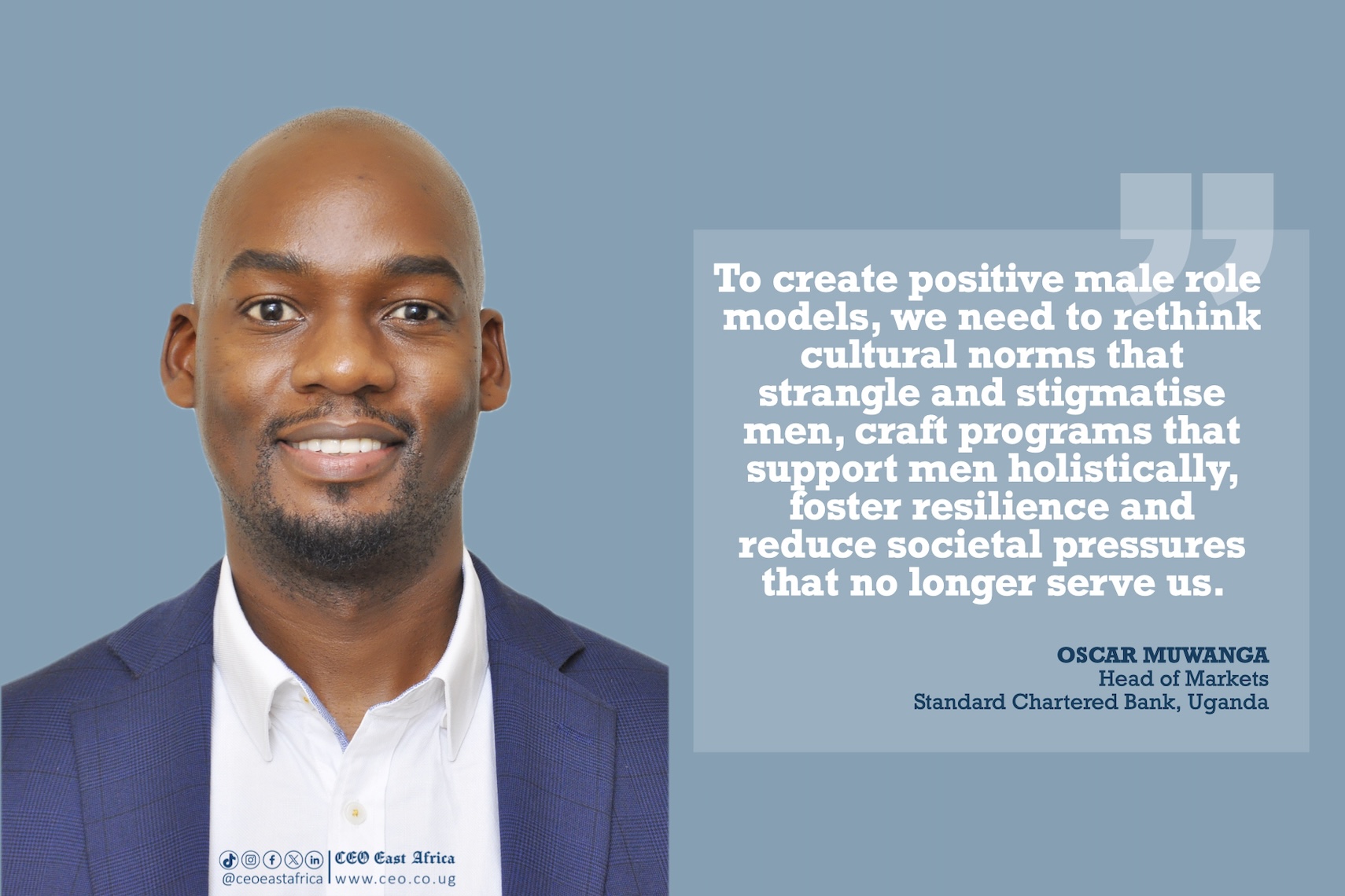 2024 INTERNATIONAL MEN’S DAY: The world needs and should support building more positive male role models 