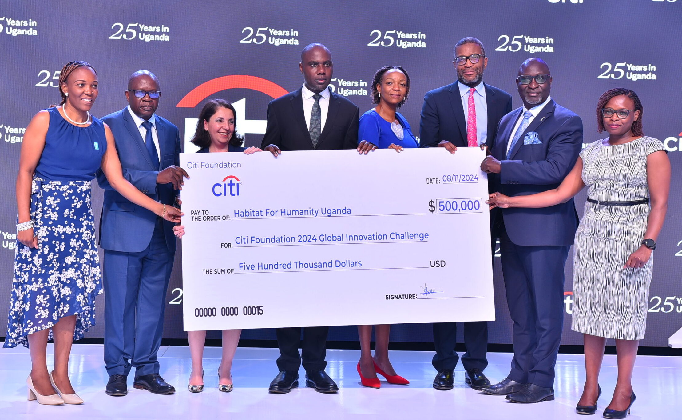 Habitat for Humanity to receive a $500,000 grant from The Citi Foundation to help combat homelessness in Uganda