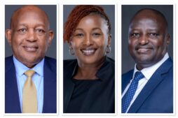 (Left to Right) MTN Uganda Chairman Charles Mbire, MTN Uganda chief executive officer Sylvia Mulinge, and MTN Mobile Money managing director Richard Yego, will, on July 2, be part of an extraordinary meeting where shareholders will vote on the proposed spin-off of MoMo, the Fintech unit from the telco, MTN Uganda.