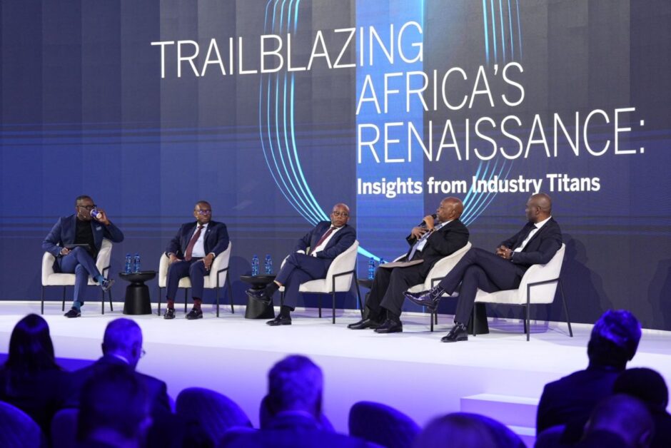 1752236197208-940x628-1 At the Africa Unlocked 2025 forum, Sim Tshabalala (Standard Bank Group), Dr. Mteto Nyati (BSG), Dr. Charles Mbire (MTN Uganda), and Vukani Mngxati (Accenture Africa) shared bold insights on purpose-driven leadership, digital transformation, and integrated planning to unlock Africa’s next big leap.