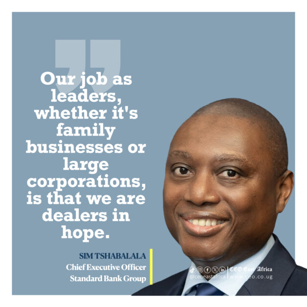 ceo-quotes-sim-tshabalala-001-628x628-1 At the Africa Unlocked 2025 forum, Sim Tshabalala (Standard Bank Group), Dr. Mteto Nyati (BSG), Dr. Charles Mbire (MTN Uganda), and Vukani Mngxati (Accenture Africa) shared bold insights on purpose-driven leadership, digital transformation, and integrated planning to unlock Africa’s next big leap.