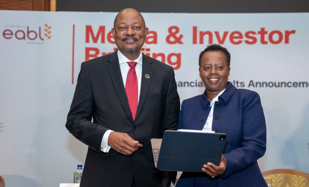 eabl-2025-half-year-financial-results-2-1738317904-1035x628-1 As Diageo retreats from beer across Africa, East African Breweries Limited stands as its final stronghold—and Alvin Mbugua may be the man to lead a leaner, spirits-driven future. From boardroom reshuffles to brand-first strategies, the signs all point to a seismic shift at EABL—and a new CEO in the making.