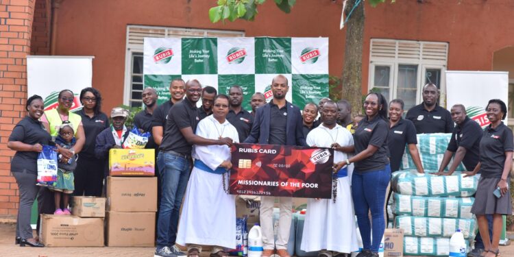 Rubis Energy Uganda partners with Missionaries of the Poor, handing over vital fuel support to aid their work with vulnerable communities