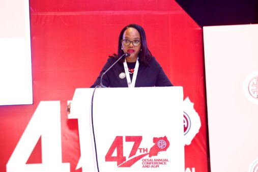 grace-muliisa-speaking-at-47th-oesai-annual-conference-agm-2-507x338-2 Grace Muliisa speaking at the 47th OESAI Annual Conference at Speke Resort Munyonyo, sharing her vision for the future of customer experience in Africa’s insurance industry.