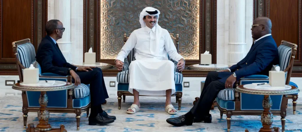 Qatar's growing reach in East Africa: Strategic Investments driving growth 2 AlthaniTshisekediKagame